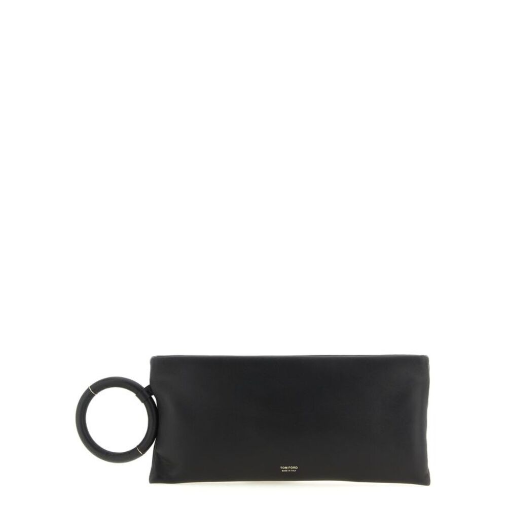 Tom Ford Black Lambskin Clutch Women's Bag